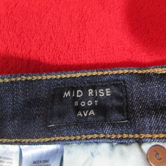 Lucky Brand Ava Boot Mid Rise Jeans Button Fly - Picture 6 of 8